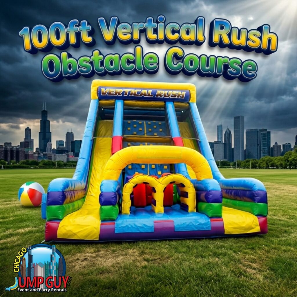 100 Ft Vertical Rush Obstacle Course rental for Western Springs IL events in ZIP code 60558