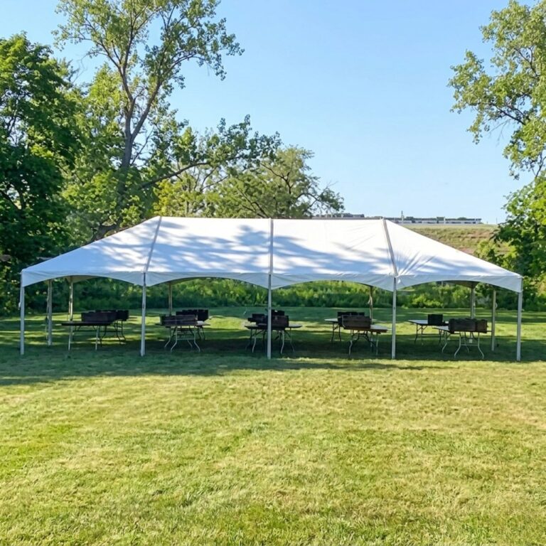 20x40 Frame Tent rental for Western Springs IL events in ZIP code 60558
