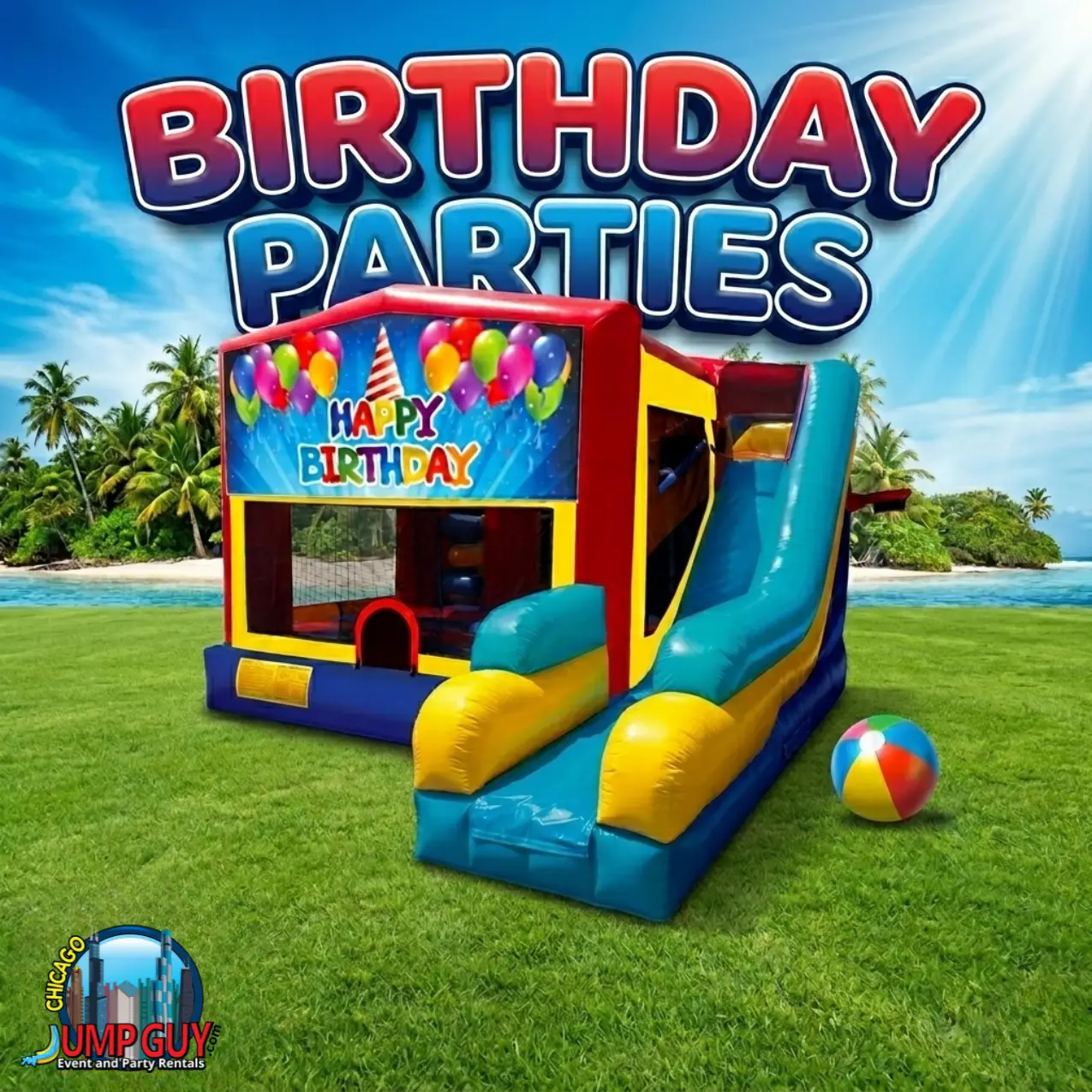 Classic Backyard Bounce House rental for Western Springs IL events in ZIP code 60558