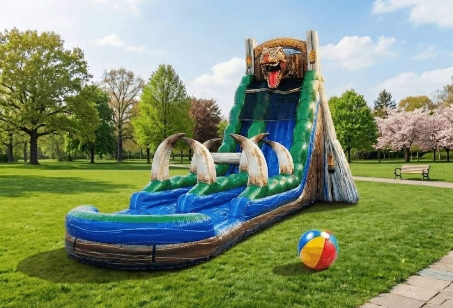 Dual Lane Racing Water Slide Tower rental for Western Springs IL events in ZIP code 60558