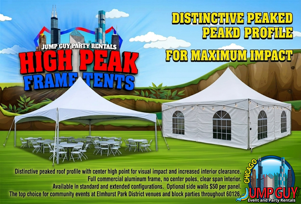Grand Format Frame Tents rental for Western Springs IL events in ZIP code 60558