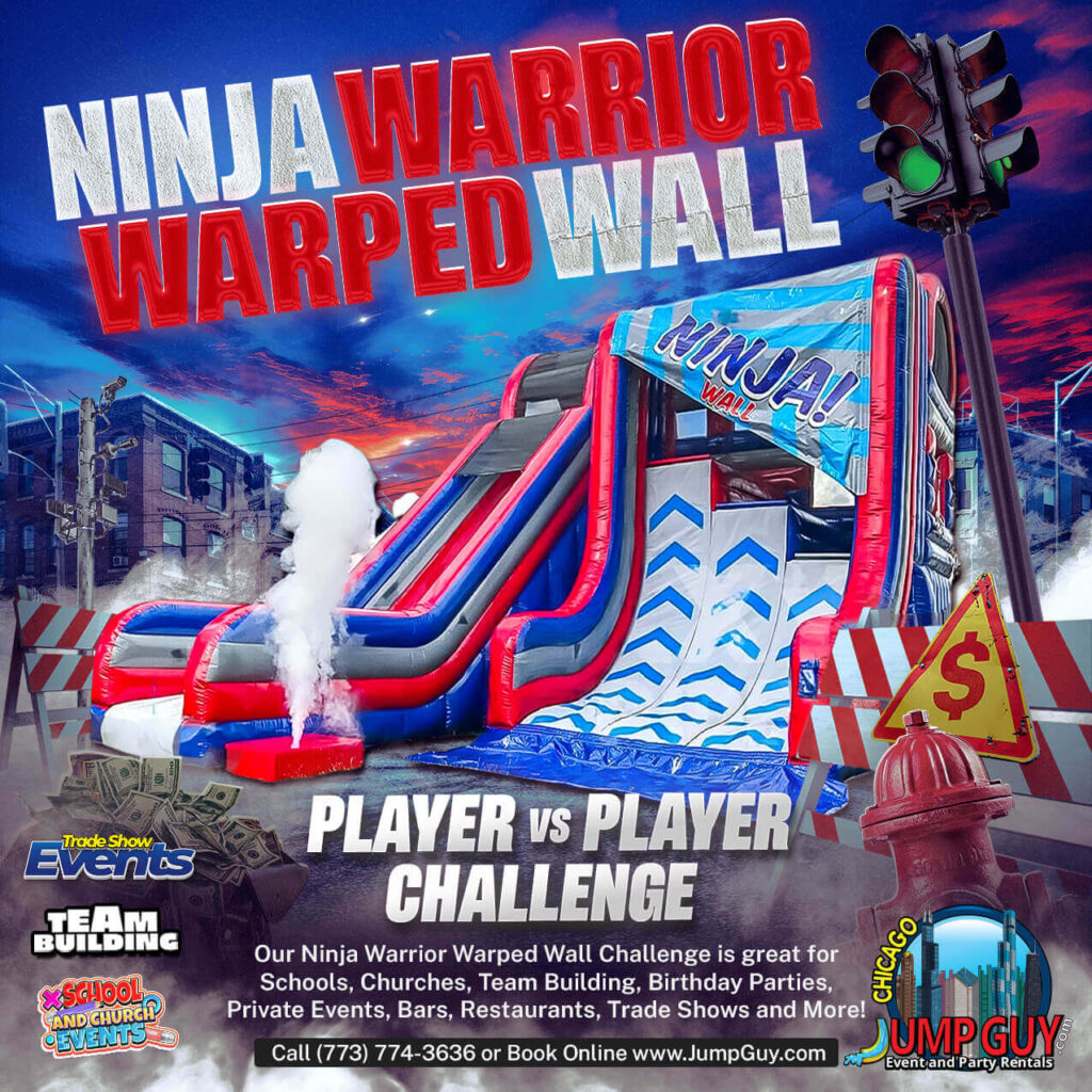 Ninja Warrior Warped Wall rental for Western Springs IL events in ZIP code 60558