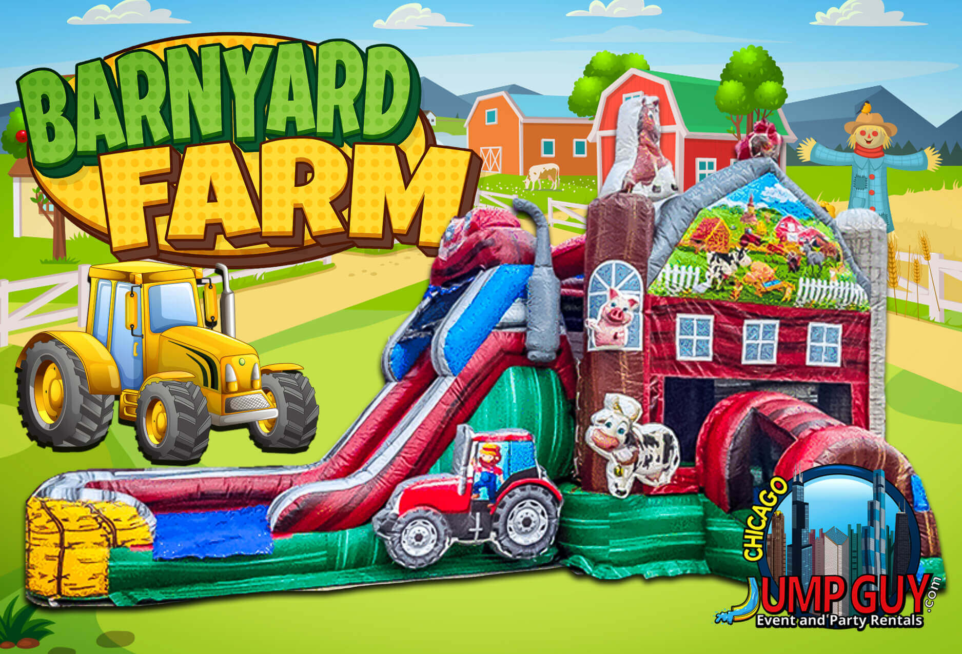 Themed Combo Inflatable rental for Western Springs IL events in ZIP code 60558