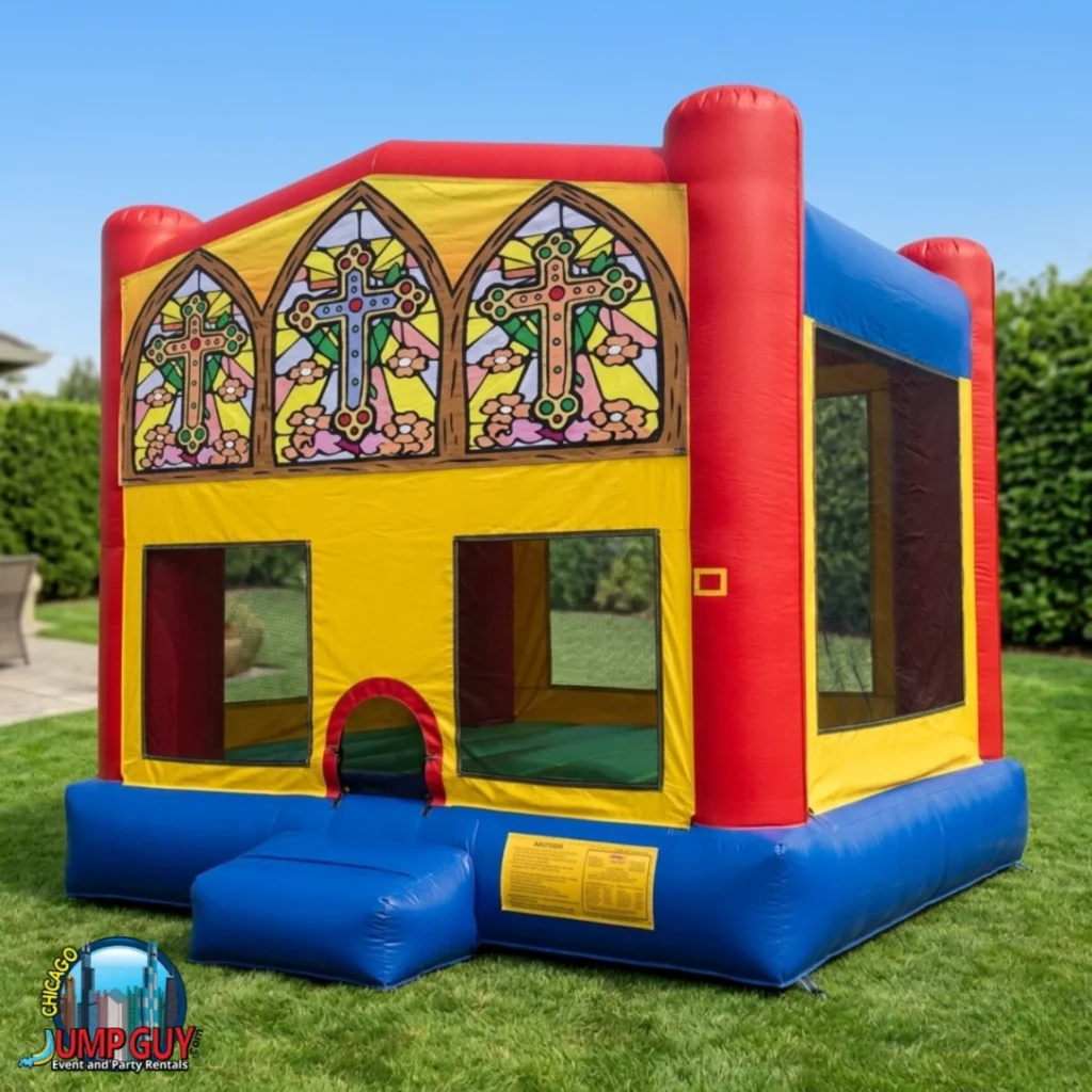 Religion Cross Bounce House rental for Western Springs IL events in ZIP code 60558