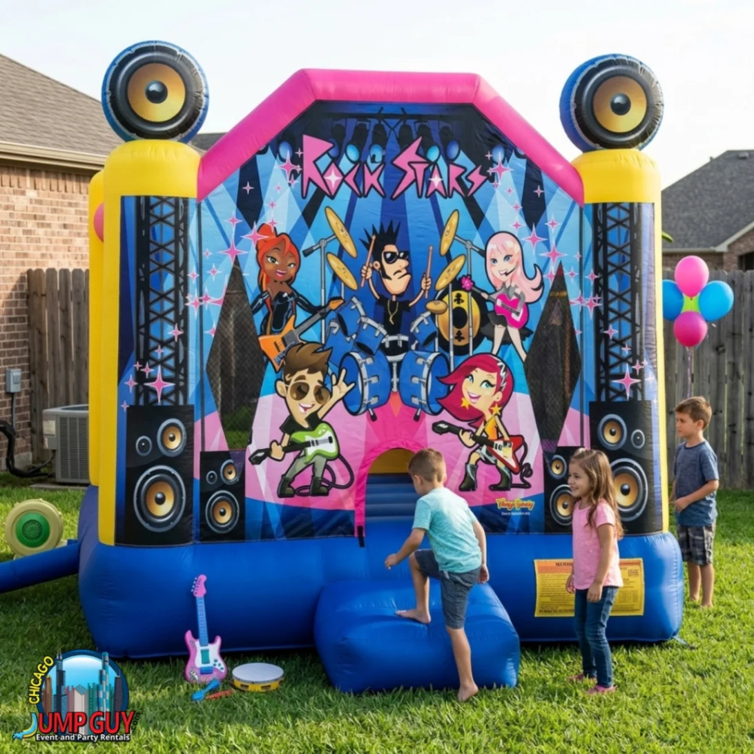 Rock Stars Bounce House rental for Western Springs IL events in ZIP code 60558