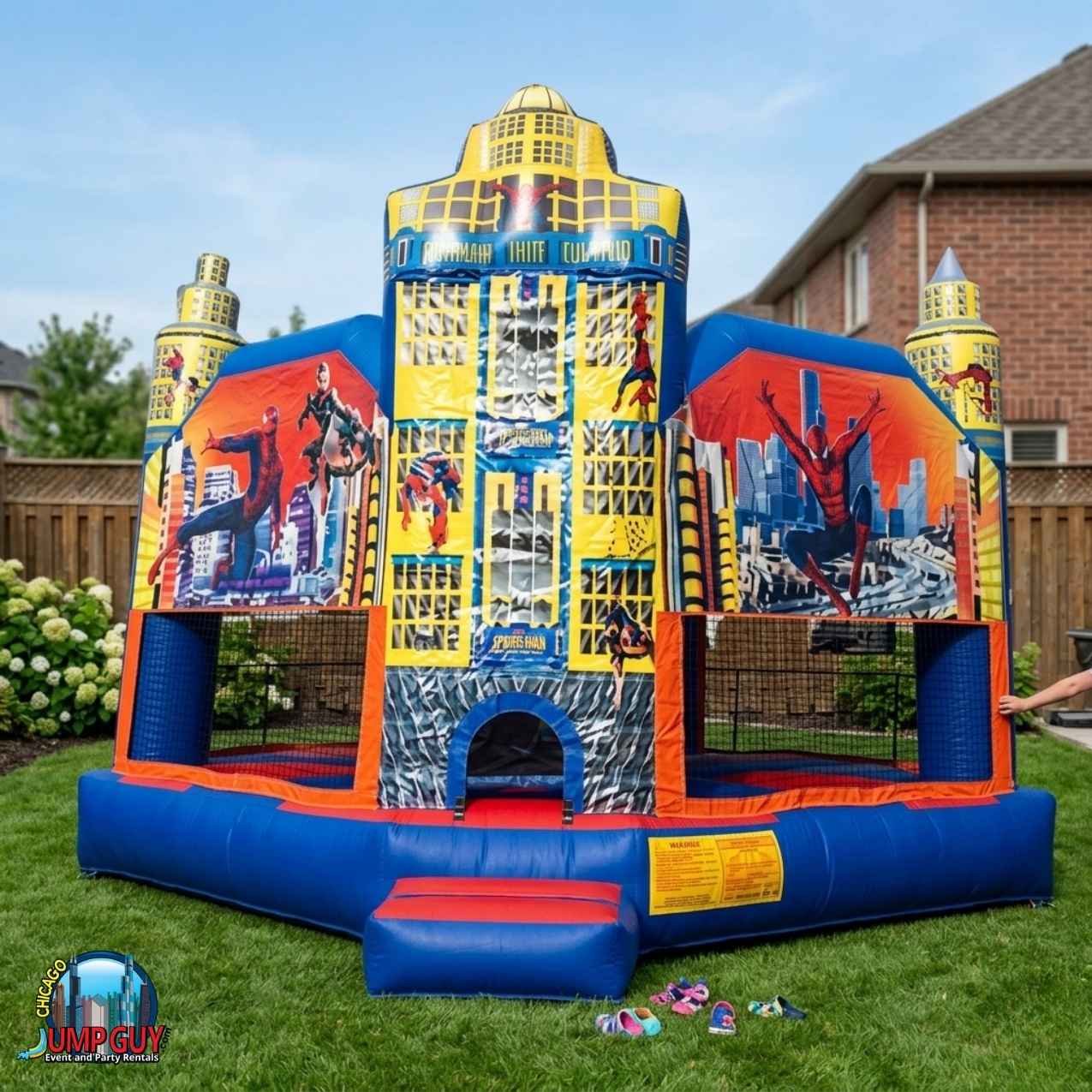 Spiderman Bounce House rental for Western Springs IL events in ZIP code 60558