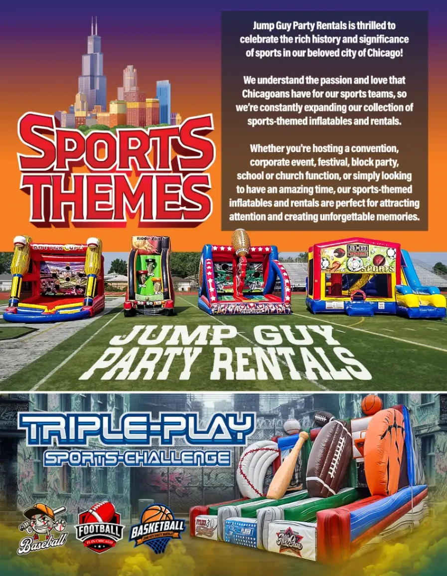 Sports Themed Inflatable Rental in Western Springs IL