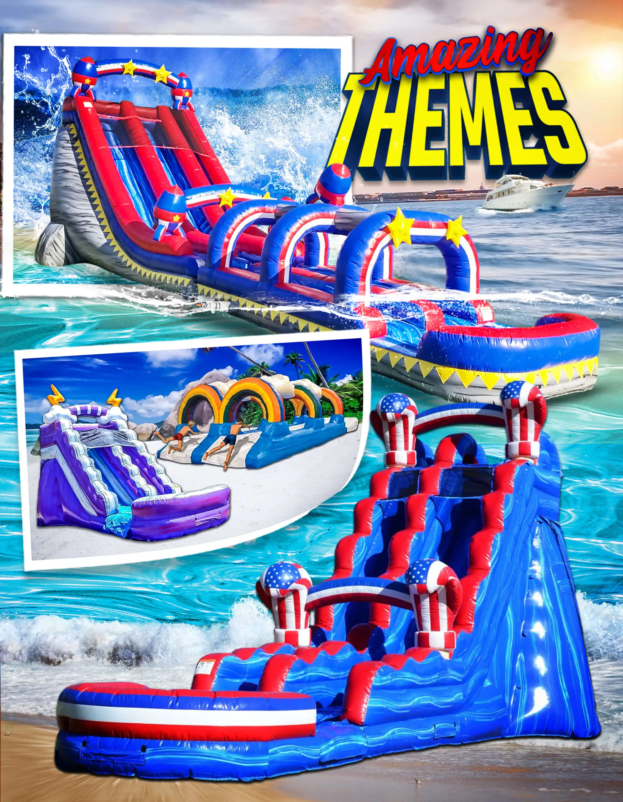 Water Slide Fleet rental for Western Springs IL events in ZIP code 60558