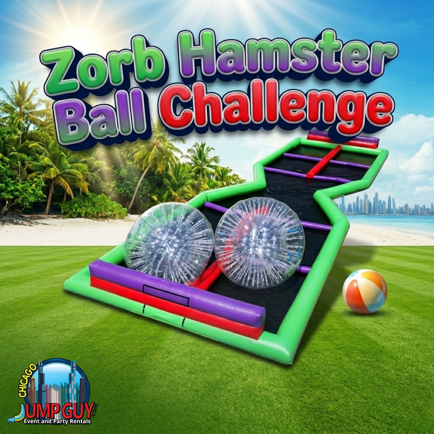 Zorb Hamster Ball Challenge rental for Western Springs IL events in ZIP code 60558